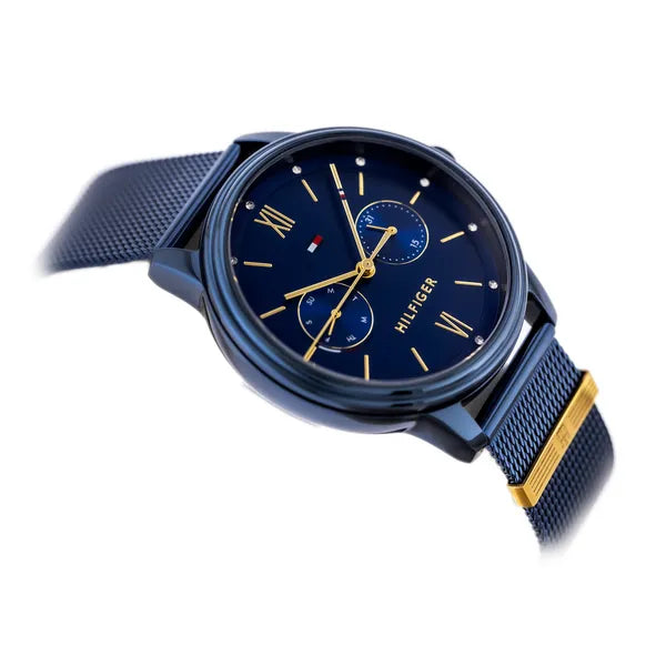 Tommy Hilfiger Blake 1782305 női karóra, 38 mm, kék rozsdamentes acél, kvarc