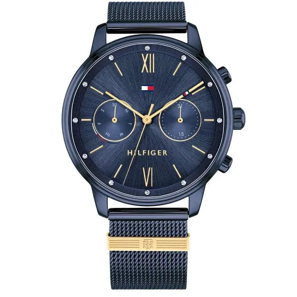 Tommy Hilfiger Blake 1782305 női karóra, 38 mm, kék rozsdamentes acél, kvarc