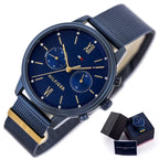 Tommy Hilfiger Blake 1782305 női karóra, 38 mm, kék rozsdamentes acél, kvarc