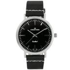 Jordan Kerr 16500 férfi kvarcóra, fekete bőrszíj, 42 mm, WR30