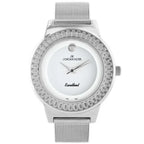 Jordan Kerr női karóra – ezüst, fém szíj, kvarc, WR30, antiallergén, 32 mm