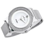 Jordan Kerr női karóra – ezüst, fém szíj, kvarc, WR30, antiallergén, 32 mm