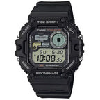 Casio WS-1700H-1AV férfi digitális sportóra, holdfázis, WR100, fekete