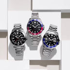 Casio MDV-107D-1A1 férfi búváróra, acél szíj, WR200, fekete számlap