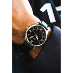 Casio férfi karóra MTP-V005L-1B5, fekete, bőrszíj, 40 mm, WR30, dobozzal