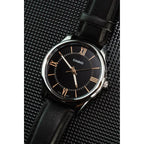 Casio férfi karóra MTP-V005L-1B5, fekete, bőrszíj, 40 mm, WR30, dobozzal