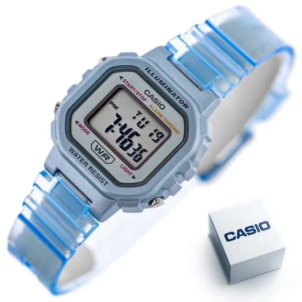 Casio LA-20WHS-2A gyerek digitális karóra, kék, kvarc, WR30