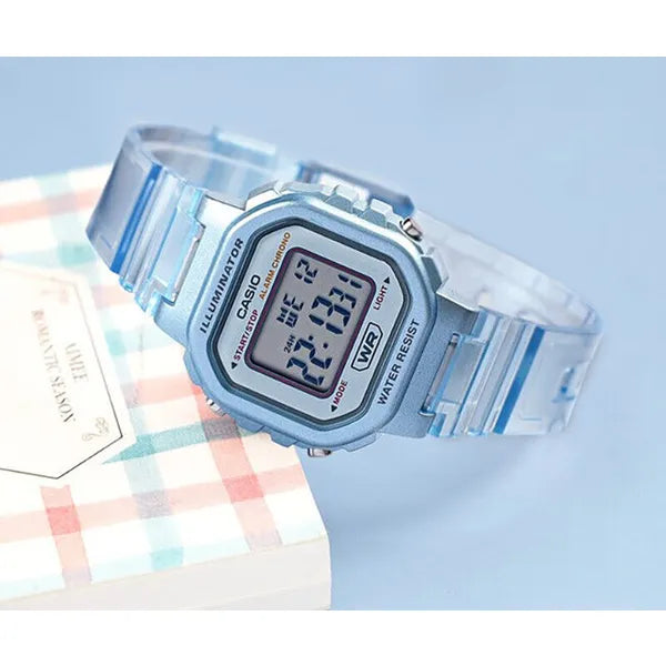 Casio LA-20WHS-2A gyerek digitális karóra, kék, kvarc, WR30