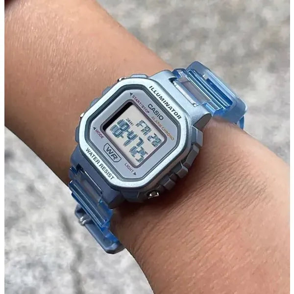 Casio LA-20WHS-2A gyerek digitális karóra, kék, kvarc, WR30