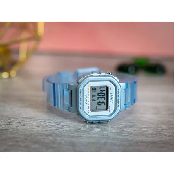 Casio LA-20WHS-2A gyerek digitális karóra, kék, kvarc, WR30