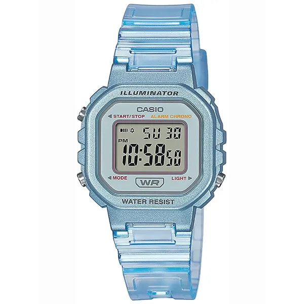 Casio LA-20WHS-2A gyerek digitális karóra, kék, kvarc, WR30