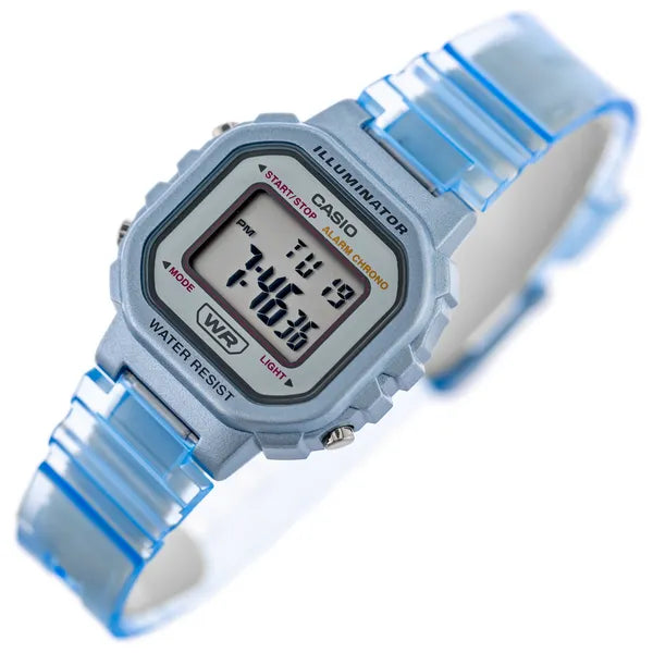 Casio LA-20WHS-2A gyerek digitális karóra, kék, kvarc, WR30