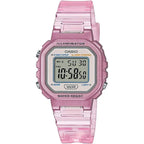 Casio LA-20WHS-4A gyerek digitális karóra, rózsaszín, WR30, dobozzal