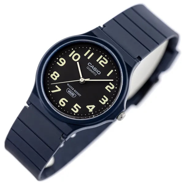 Casio MQ-24UC-2BDF uniszex karóra, 36 mm, kvarc, WR30, kék/fekete, műanyag