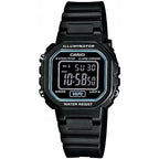 Casio LA-20WH-1BDF gyerek digitális óra, fekete, WR30, díszdobozzal