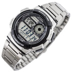 Casio AE-1000WD-1A férfi digitális óra, 43 mm, World Time, WR100