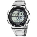 Casio AE-1000WD-1A férfi digitális óra, 43 mm, World Time, WR100