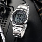 Casio AE-1000WD-1A férfi digitális óra, 43 mm, World Time, WR100