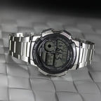 Casio AE-1000WD-1A férfi digitális óra, 43 mm, World Time, WR100