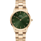Daniel Wellington Iconic Emerald női karóra, 28 mm, zöld számlap, rozéarany