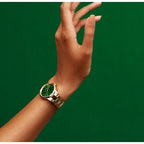 Daniel Wellington Iconic Emerald női karóra, 28 mm, zöld számlap, rozéarany