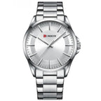 Curren férfi karóra 8429, ezüst, fém szíj, 44 mm, WR30, kvarc, doboz