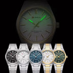 Curren 8439 férfi karóra, kvarc, 40 mm, bicolor ezüst–arany, WR30, dobozzal