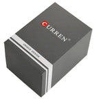 Curren 8442 férfi karóra, kronográf, szilikon szíj, fekete/rózsaarany, 47 mm