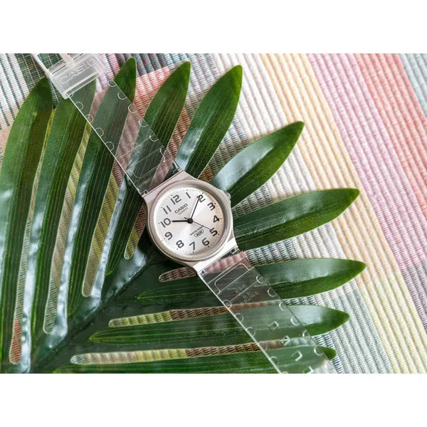Casio MQ-24S-7BEF női kvarc karóra, 36 mm, fehér, WR30