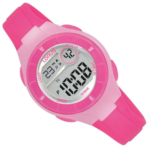 Lorus Sports R2345PX9 gyerek karóra, rózsaszín, WR100, kvarc, 31 mm, dobozzal