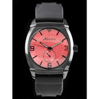 Albatross Armane férfi kvarc karóra 42 mm, fekete gumi szíj, lazac számlap