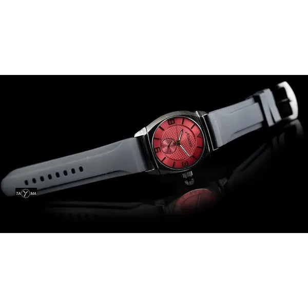 Albatross Armane férfi kvarc karóra 42 mm, fekete gumi szíj, lazac számlap