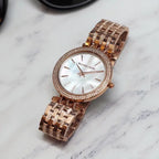 Michael Kors Darci MK3220 női karóra, rozéarany acél, gyöngyház, WR50