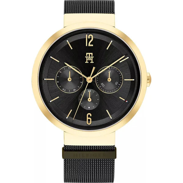 Tommy Hilfiger Lidia 1782540 női karóra, kvarc, acél, fekete‑arany, 34 mm