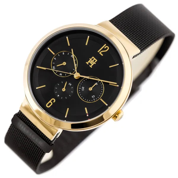 Tommy Hilfiger Lidia 1782540 női karóra, kvarc, acél, fekete‑arany, 34 mm