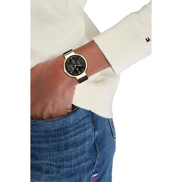 Tommy Hilfiger Lidia 1782540 női karóra, kvarc, acél, fekete‑arany, 34 mm