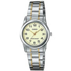 Casio női karóra LTP-V001SG-9B, arany-ezüst acél, 25 mm, WR30