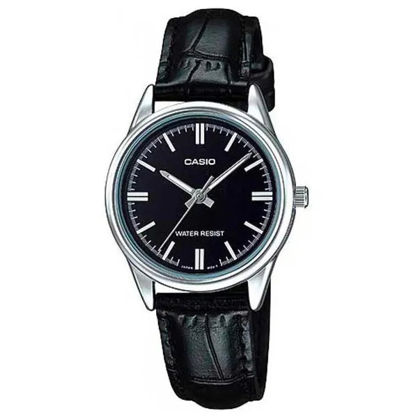 Casio Collection női karóra LTP-V005L-1A, fekete bőr, 28 mm, WR30 + díszdoboz