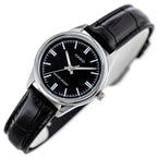 Casio Collection női karóra LTP-V005L-1A, fekete bőr, 28 mm, WR30 + díszdoboz