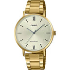 Casio LTP-VT01G-9B női karóra, arany, acél szíj, WR30, 40 mm