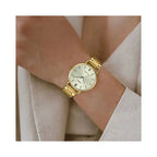 Casio LTP-VT01G-9B női karóra, arany, acél szíj, WR30, 40 mm