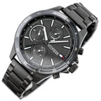 Tommy Hilfiger Bank 1791719 férfi karóra, 46 mm, szürke, acél szíj, 5 ATM