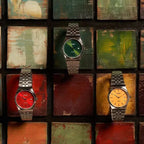 Casio MTP-B145D-9A férfi karóra, 35 mm, narancs számlap, acél szíj, WR50