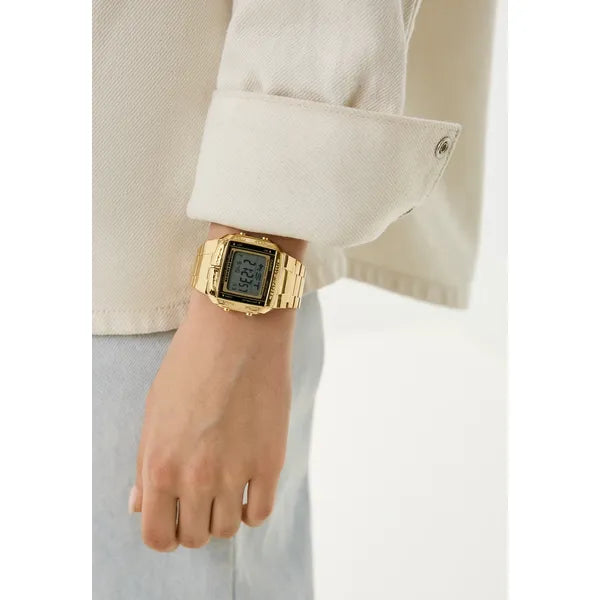 Casio Databank DB-360G-9ADF arany férfi digitális óra, WR50, 10 év