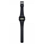 Casio F-91WB-1ADF férfi digitális karóra, WR100, fekete, dobozzal