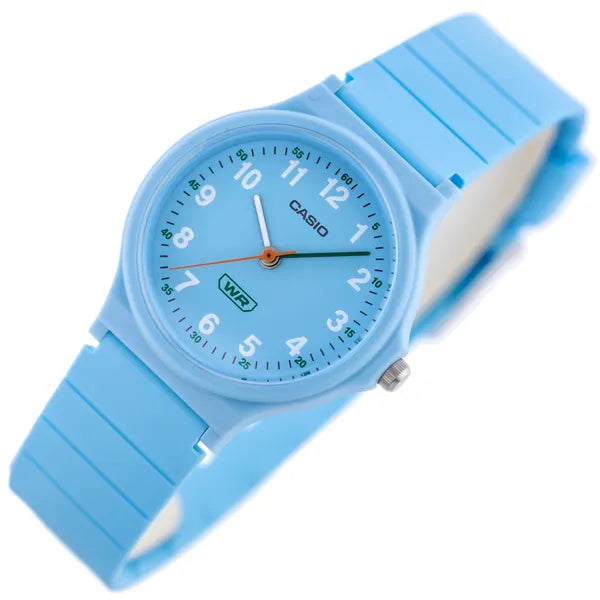 Casio LQ-24B-2BDF női kvarc karóra, kék, 36 mm, WR30, műanyag szíj + díszdoboz
