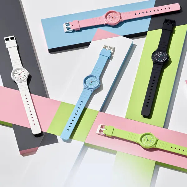 Casio LQ-24B-4BDF női karóra, rózsaszín, kvarc, WR30, analóg, műanyag szíj