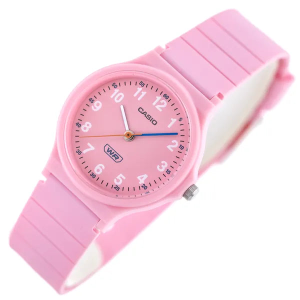 Casio LQ-24B-4BDF női karóra, rózsaszín, kvarc, WR30, analóg, műanyag szíj