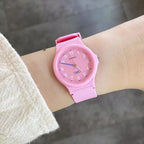 Casio LQ-24B-4BDF női karóra, rózsaszín, kvarc, WR30, analóg, műanyag szíj