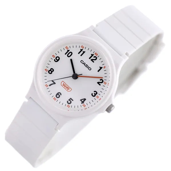 Casio LQ-24B-7BDF női karóra, kvarc, fehér, műanyag, WR30, 36 mm + díszdoboz